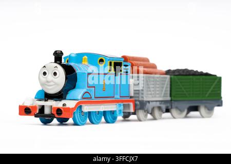 Série Takara Tomy Tomika Thomas le petit train – Thomas le petit train est extrêmement populaire au Japon. Banque D'Images