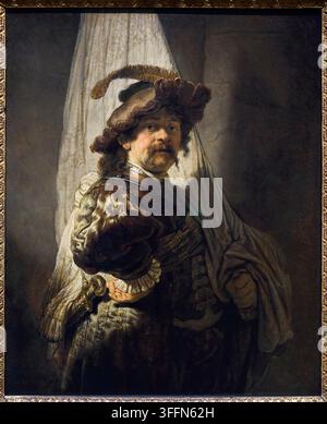 Le Porte-drapeau, 1636, Rembrandt van Rijn (1606-1669), Rijksmuseum, Amsterdam, Pays-Bas Banque D'Images