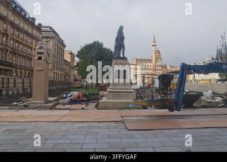 George Square en rénovation Glasgow Écosse septembre 2026 Banque D'Images
