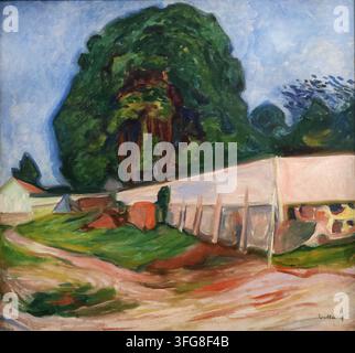 Edvard Munch, Nuit d’été à Åsgårdstrand (Nuit d’été à Aagaardstrand), 1904, Musée d’Orsay, Paris, France Banque D'Images