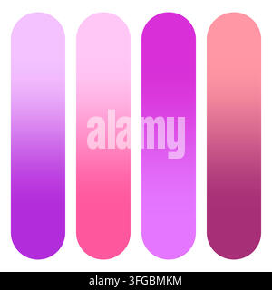 Forme vectorielle de palette de barre verticale dégradée rose magenta abstraite Illustration de Vecteur