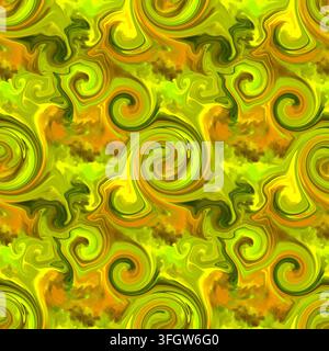 Fond de motif en spirale sans joint dessiné à la main pour tissu imprimé, papier d'emballage, papier peint, art Banque D'Images