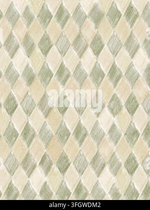 Fond aquarelle avec des formes de diamant irrégulières et des lignes peintes à la main décontractées. Une texture organique ajoute une touche artistique faite à la main. Parfait pour la papeterie, Banque D'Images