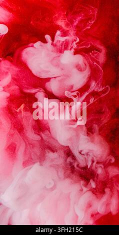 Nuage de fumée d'eau d'art de mélange de couleurs d'éclaboussure de peinture à la vapeur Banque D'Images