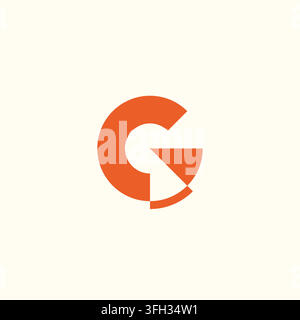 Design de logo Lettre G. Vecteur de logo créatif avec la lettre initiale G Illustration de Vecteur