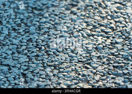 Grossissement d'une texture de sol en gravier Banque D'Images
