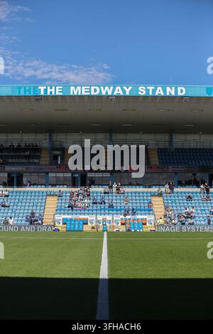 Gillingham, Royaume-Uni, 12 septembre 2026. Une vue générale du Medway Stand au Priestfield Stadium lors du match de EFL Sky Bet League Two entre Gilling Banque D'Images