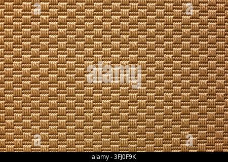 Tapis en corde naturelle tissé à la main beige clair avec motif quadrillé dans un style éco Banque D'Images
