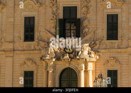 Malte - la Valette, Castille Inn Banque D'Images