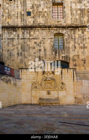 Malte - La Valette, Fontaine de Wignacourt Banque D'Images