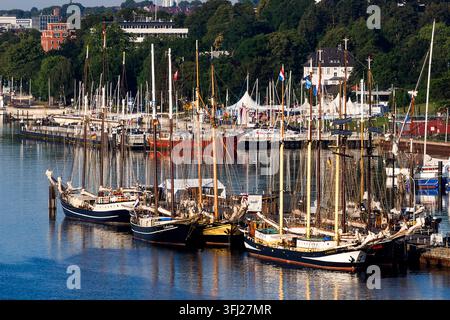 Allemagne - Kiel, Zone portuaire du fjord de Kiel Banque D'Images