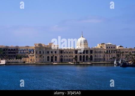 Égypte - Alexandrie, le palais de Ras Al Tin au port Banque D'Images