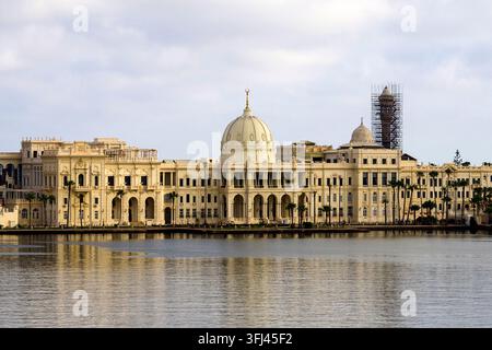 Égypte - Alexandrie, le palais de Ras Al Tin au port Banque D'Images