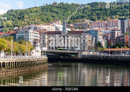 Vue de Bilbao, Espagne Banque D'Images