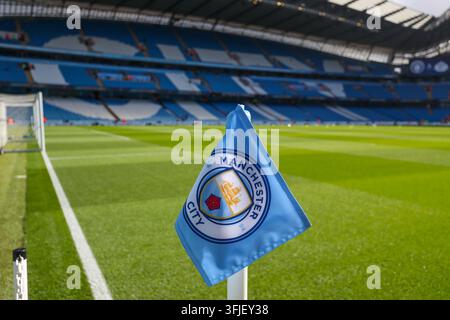 Manchester, Royaume-Uni. 19 sep., 2026. Vue générale à l'intérieur du stade Etihad lors du match de Premier League Manchester City contre Sunderland au stade Etihad, Manchester, Angleterre le 20 septembre 2026 Crédit : Lee Keuneke/Every Second Media Crédit : Every Second Media/Alamy Live News Banque D'Images