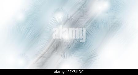 Design abstrait présentant des motifs d'éclats d'étoiles bleus et blancs lumineux et des traînées de lumière diagonales douces sur un fond clair. Banque D'Images