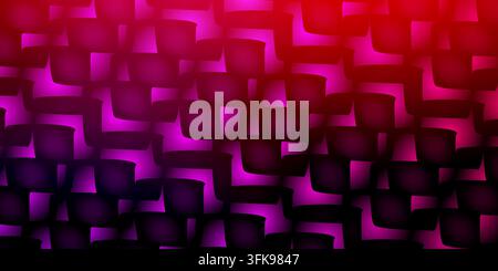 Texture de motif abstrait présentant des formes superposées dans des nuances de rouge, rose et fond violet foncé. Banque D'Images