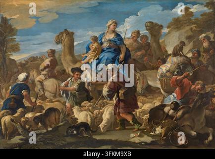 Voyage de Jacob vers Canaan (ou Voyage de Rebecca vers Canaan), c. 1687. Banque D'Images