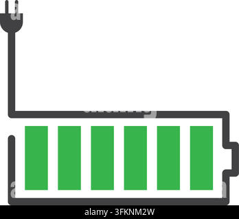 Modèle de conception d'élément vectoriel icône de batterie en charge Web Illustration de Vecteur