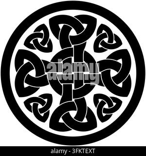 Nœud celtique trinité amour infini sur fond blanc pour symbole de tatouage icône religieuse logo. Illustration vectorielle Illustration de Vecteur
