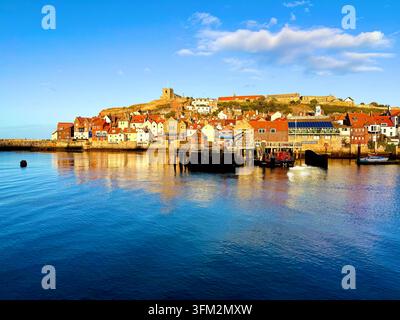 Le port de Whitby, North Yorkshire, Angleterre, Royaume-Uni Banque D'Images
