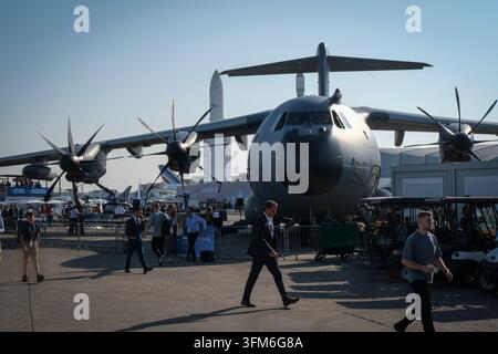 PARIS, FRANCE - 2025/06/19 : Le 55e salon de l'aéronautique de Paris à Le Bourget, en juin 2025, où l'industrie aérospatiale et de la défense présente ses avions, ses miss Banque D'Images