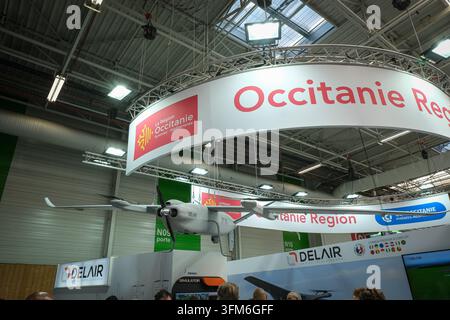 PARIS, FRANCE - 2025/06/19 : Le 55e salon de l'aéronautique de Paris à Le Bourget, en juin 2025, où l'industrie aérospatiale et de la défense présente ses avions, ses miss Banque D'Images