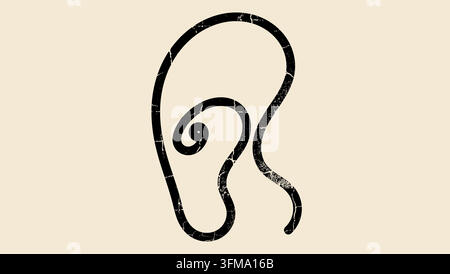 dessin simple en une ligne d'un cheval, silhouette vectorielle isolée en noir Illustration de Vecteur