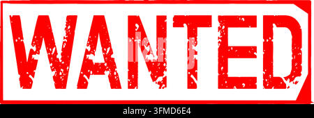 Modèle éditable de tampon grunge vectoriel recherché pour l'impression commerciale, affiche western, bannière vintage, autocollant, t-shirt et conception de marque policière Illustration de Vecteur