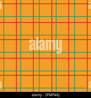 Beaux motifs à carreaux, à tartan ou en sergé pour textiles. Le vert, le rouge et le jaune sont utilisés. Couleurs de Noël Illustration de Vecteur