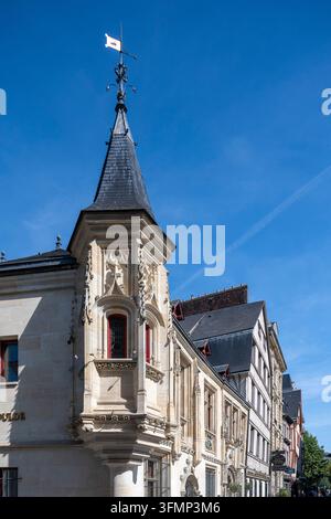 France. Normandie. Seine Maritime. Rouen. Place de la Pucelle. Hôtel de Bourgtheroulde. Ancien manoir privé construit au XVIe siècle par le seigneur de Banque D'Images