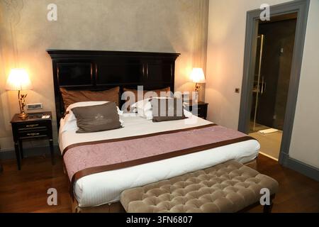 Chambre d'hôtel à Athènes, Grèce Banque D'Images