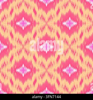 Motif de diamant jaune chaud sans jointure dessiné à la main pour impression sur papier peint textile mignon pour chambre d'enfant Banque D'Images