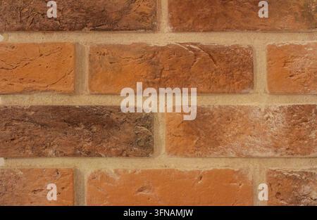 Texture de mur en brique rustique pour la décoration intérieure, la rénovation, la décoration de loft et fond architectural Banque D'Images