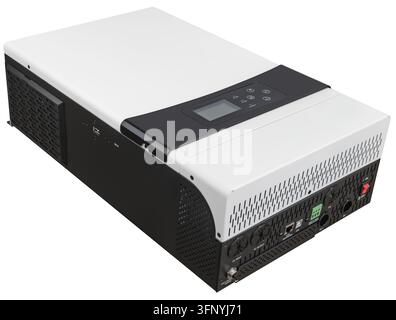 Onduleur solaire hybride avec écran LCD pour l'alimentation de secours Banque D'Images