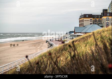 Côte de la mer du Nord au large de Westerland Banque D'Images