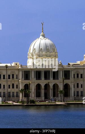 Égypte - Alexandrie, palais de Ras Al Tin au port Banque D'Images