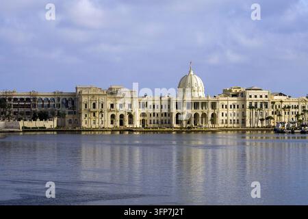 Égypte - Alexandrie, palais de Ras Al Tin au port Banque D'Images