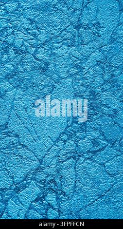 Surface texturée bleu aqua turquoise avec relief abstrait froissé Banque D'Images