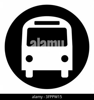 Panneau de terminal de bus isolé sur fond blanc Illustration de Vecteur