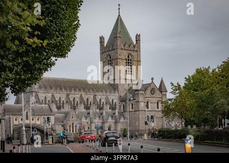 Dublin Irlande - Christ Church Cathedral, située sur Christchurch Place à Dublin. Banque D'Images