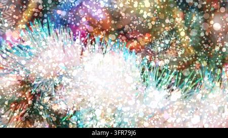 Fond d'art abstrait coloré sur le thème de Noël Banque D'Images