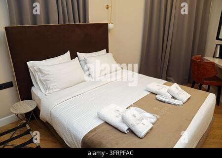 Chambre d'hôtel à Athènes, Grèce. Banque D'Images