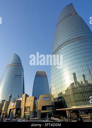 Les Tours de Flamme, Bakou Banque D'Images