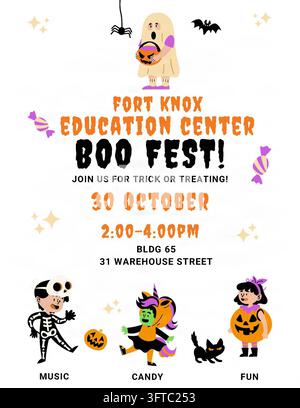 L'événement Boo Fest du Fort Knox Education Center, prévu pour le 30 octobre 2026. Banque D'Images