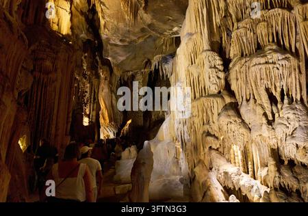Grottes d'Isturitz, Oxocelhaya et Erburua, Saint-Martin-d'Arberoue, Aquitaine, Pyrénées Atlantiques (64), Pays basque français, France Banque D'Images