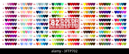 Échantillons de palette de couleurs RGB vibrants et neutres Illustration de Vecteur