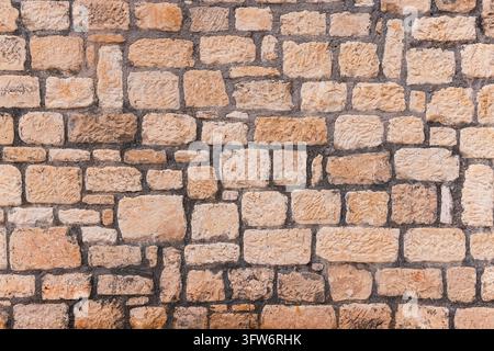 Texture de mur en pierre. Mur fait de pierres Banque D'Images