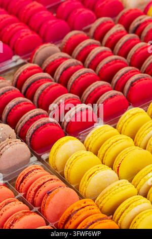 Macarons de différentes couleurs Banque D'Images