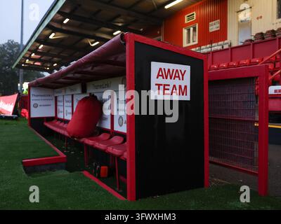 Vue générale de la SPORTA Arena, Stevenage avant le match de Sky Bet League One entre Stevenage FC et Plymouth Argyle à la SPORTA Arena le 20 octobre 2026 à Stevenage, Angleterre. (Photo de Mitch Davidson - Summit Motion Media) Banque D'Images